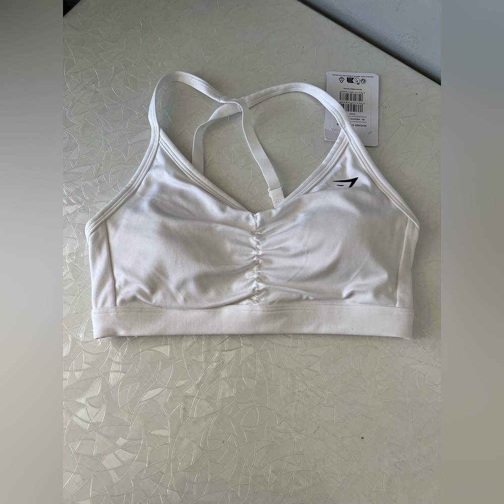 GYMSHARK White Sports Bra size S